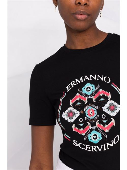 T-shirt with logo ERMANNO SCERVINO | D402L346DUX95708